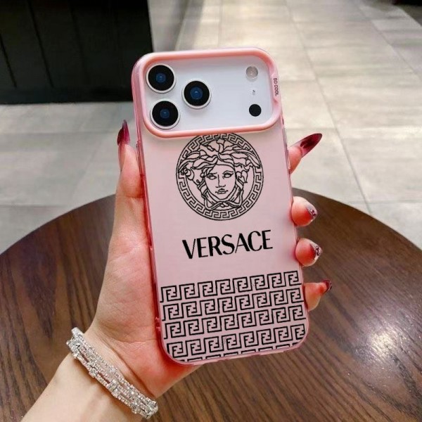 Versace ヴェルサーチェアイフォン17 air 16 pro max 15 plus 14pro 16e ブランドケースハイブランドiphone Air 16e 14 17 Pro Max 15 PlusケースカバーアイフォンAir /16プロ マックス/15 17 プロ/16カバー 落下防止男女兼用iPhone  Air 15 14 16 17pro maxケースカバー