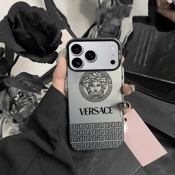 Versace ヴェルサーチェアイフォン17 air 16 pro max 15 plus 14pro 16e ブランドケースハイブランドiphone Air 16e 14 17 Pro Max 15 PlusケースカバーアイフォンAir /16プロ マックス/15 17 プロ/16カバー 落下防止男女兼用iPhone  Air 15 14 16 17pro maxケースカバー