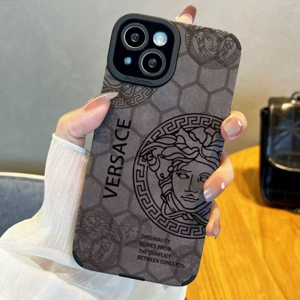 Versace ヴェルサーチハイブランドiphone Air 16e 14 17 Pro Max 15 PlusケースカバーブランドiPhone  16プロマックス15 14 17 Air スマホカバー激安アイフォン17/air/15/14 13pro 12 16+ケースブランド 手触り良い 男女兼用iPhone  Air 15 14 16 17pro maxケースカバー