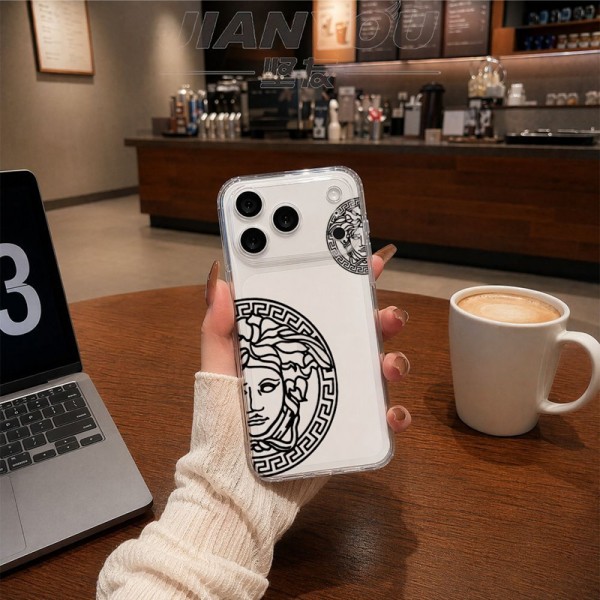 Versace ヴェルサーチェハイブランドiphone 17e 16e 18 17 Pro Max 15 Plusケースカバーアイフォン18/Air/16プロ マックス/15 17 プロ/16カバー 落下防止耐衝撃のiPhone 18pro max Air 17pro 16e 15 pro max 17eスマホケースアップル 18 15+ 14pro 16e 17eブランドスマホカバー薄型オシャレ