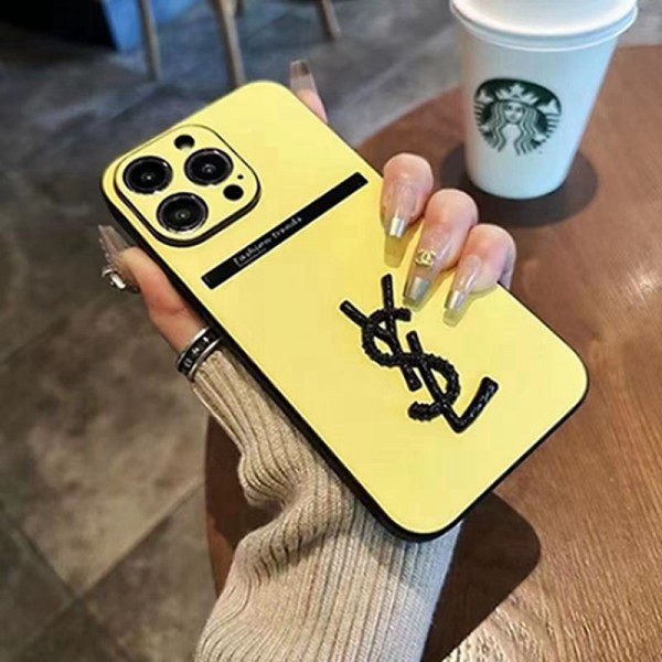 Ysl イブサンローランアイフォン 15 14プロ マックス/14プロ/14カバー 落下防止ブランドiPhone 15 14 プロマックススマホカバー激安アイフォン15/14proケースブランド 手触り良い 男女兼用iPhone 15 14 pro maxケースカバー