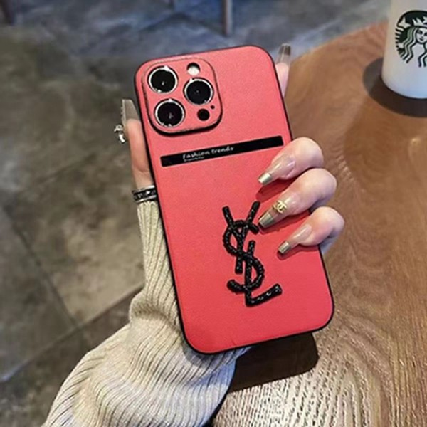 Ysl イブサンローランアイフォン 15 14プロ マックス/14プロ/14カバー 落下防止ブランドiPhone 15 14 プロマックススマホカバー激安アイフォン15/14proケースブランド 手触り良い 男女兼用iPhone 15 14 pro maxケースカバー