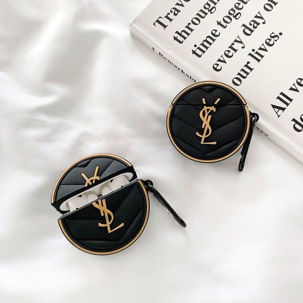Ysl イブサンローラン 第3世代 airpods 4/pro2 ケース ハイブランド 落下防止軽量 エアーポッズ 4/プロ2/3カバー 紛失防止ブランド Airpods Pro2/3 4メンズ レディースairpods 4 pro2ケース シリコン