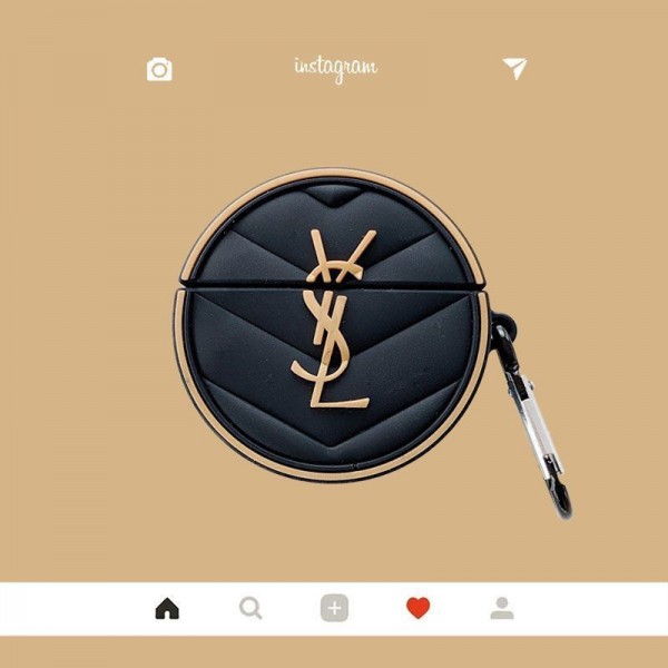 Ysl イブサンローラン 第3世代 airpods 4/pro2 ケース ハイブランド 落下防止軽量 エアーポッズ 4/プロ2/3カバー 紛失防止ブランド Airpods Pro2/3 4メンズ レディースairpods 4 pro2ケース シリコン