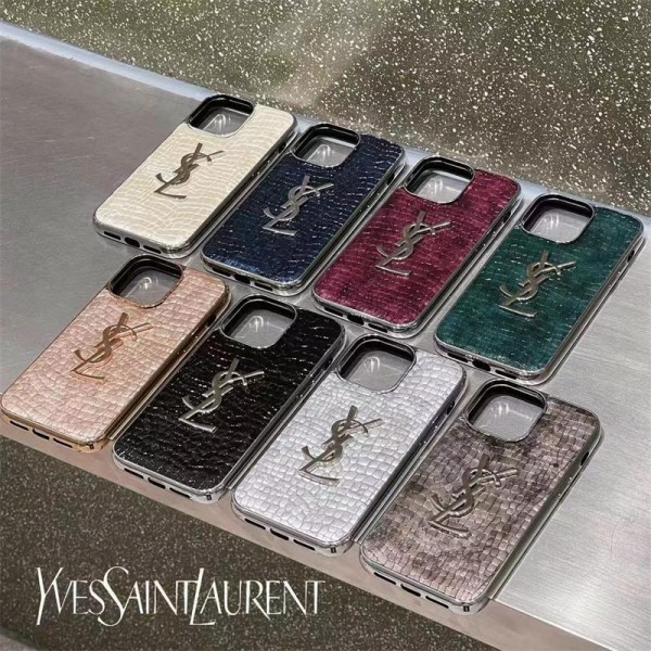 Ysl イブサンローランアイフォン16 pro max 15 plus 14pro 16e ブランドケースアイフォン 16プロ マックス/15プロ/16カバー 落下防止アイフォン15/14 13pro 12 16+ケースブランド 手触り良い アップル 15+ 14pro 16eブランドスマホカバー薄型オシャレ