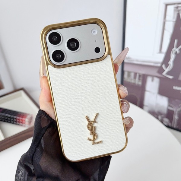 Ysl イヴサンローランアイフォン17 air 16 pro max 15 plus 14pro 16e ブランドケース耐衝撃のiPhone Air 17pro 16e 15 pro max 17eスマホケース男女兼用iPhone  Air 15 14 16 17pro maxケースカバーアップル 15+ 14pro 16e 17eブランドスマホカバー薄型オシャレ