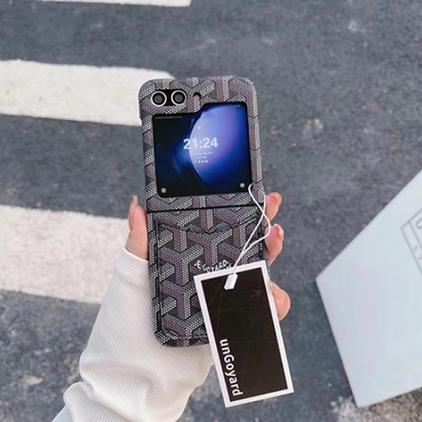 Goyard ゴヤールブランド Samsung Z Fold 5 4 flip 5 4スマホカバー 流行りかわいいGalaxy Z flip Fold 5 4ケース 耐衝撃レザーギャラクシー Z Fold5/Fold4ケース ビジネス 高品質 メンズGalaxy Z Flip5/4ケース 高級感 シンプル 逸品