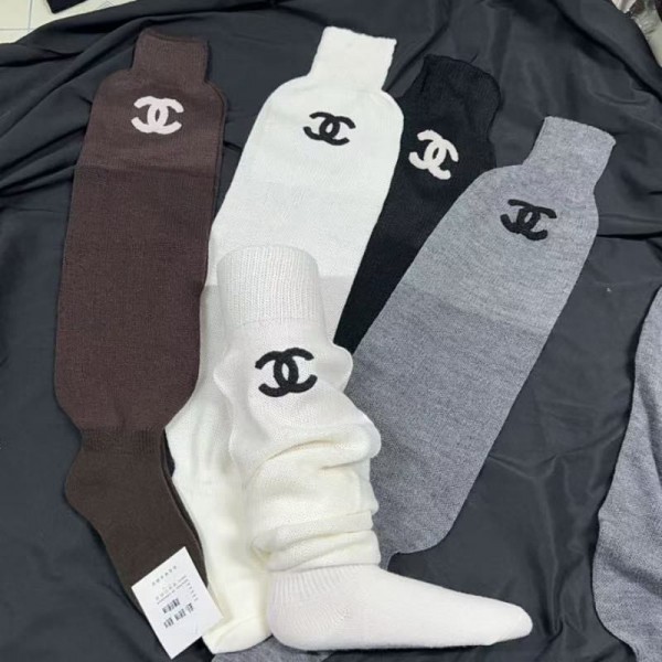 Chanel シャネルブランド靴下 偽物厚手ソックス 冬秋韓国 冷えとりくつした 冷え性対策グッズ 靴下 ソックス ハイブランド あったかグッズ 