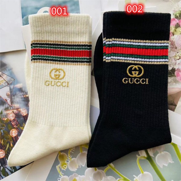 Gucci グッチブランド激安靴下 2足セット メンズレディーススーパーコピー韓国 冷えとりくつした 冷え性対策グッズ 靴下 ソックス ハイブランド あったかグッズ  保温 ルームソックス ブランド通販