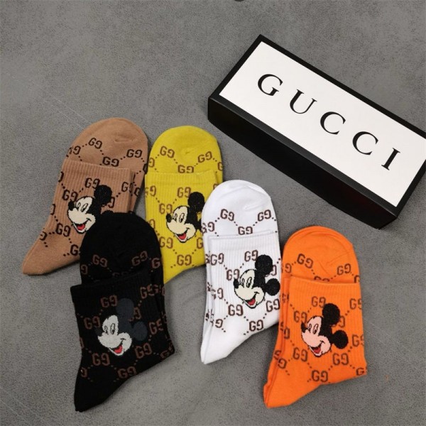 Gucci グッチソックス ブランド スポーツ コピールームソックス 冬秋韓国 冷えとりくつした 冷え性対策グッズ 靴下 ソックス ハイブランド あったかグッズ 