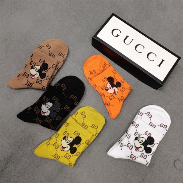 Gucci グッチソックス ブランド スポーツ コピールームソックス 冬秋韓国 冷えとりくつした 冷え性対策グッズ 靴下 ソックス ハイブランド あったかグッズ 