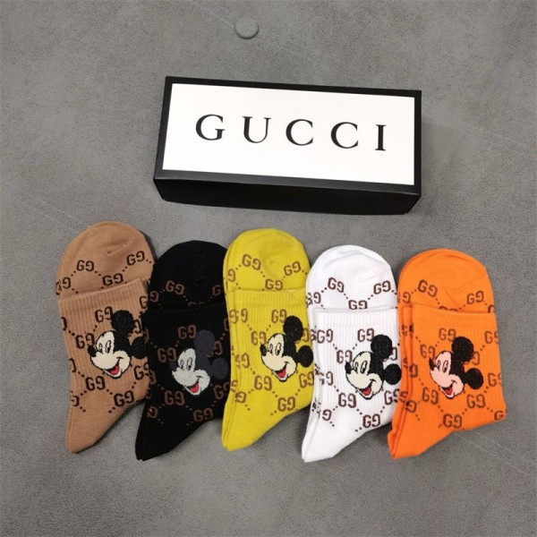 Gucci グッチソックス ブランド スポーツ コピールームソックス 冬秋韓国 冷えとりくつした 冷え性対策グッズ 靴下 ソックス ハイブランド あったかグッズ 