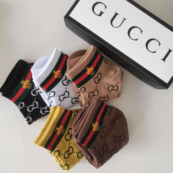 Gucci グッチ韓国ブランド コピー 靴下ハイブランド 涼しい ムレない おしゃれ 綿 春夏秋 靴下夏 綿 薄手 通気性 おしゃれ スポーツ くつしたランニング ゴルフ靴下 吸汗速乾 蒸れない スニーカーソックス