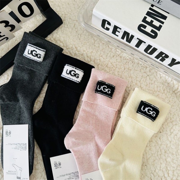 UGG アグ ブランド靴下 偽物パロディ靴下 韓国 安い厚手ソックス 冬秋冷え性対策グッズ 靴下 ソックス ハイブランド あったかグッズ 