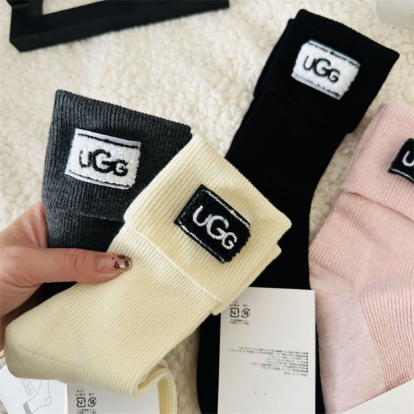 UGG アグ ブランド靴下 偽物パロディ靴下 韓国 安い厚手ソックス 冬秋冷え性対策グッズ 靴下 ソックス ハイブランド あったかグッズ 