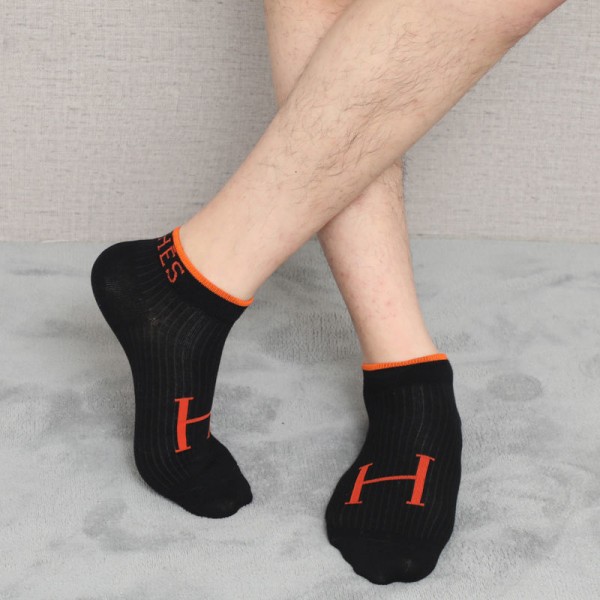 Hermes エルメス 靴下 ふわふわ コットン製 ５点セット ソフト 通気性よい かわいい レディース