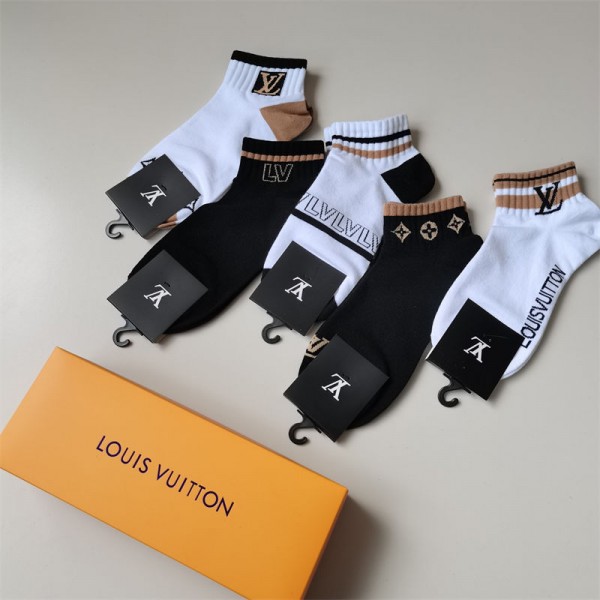 Lv ルイヴィトン韓国ブランド コピー 靴下ハイブランド 涼しい ムレない おしゃれ 綿 春夏秋 靴下パロディ靴下 韓国 安いランニング ゴルフ靴下 吸汗速乾 蒸れない スニーカーソックス