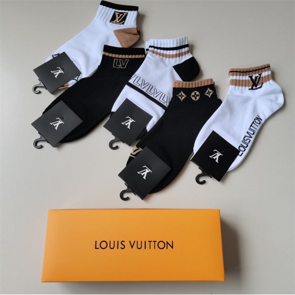 Lv ルイヴィトン韓国ブランド コピー 靴下ハイブランド 涼しい ムレない おしゃれ 綿 春夏秋 靴下パロディ靴下 韓国 安いランニング ゴルフ靴下 吸汗速乾 蒸れない スニーカーソックス