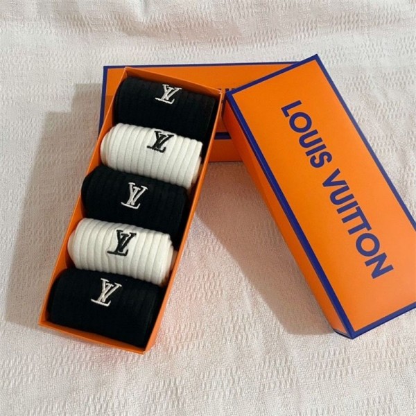 Lv ルイヴィトンブランド靴下 偽物パロディ靴下 韓国 安い冷え性対策グッズ 靴下 ソックス ハイブランド あったかグッズ  保温 ルームソックス ブランド通販