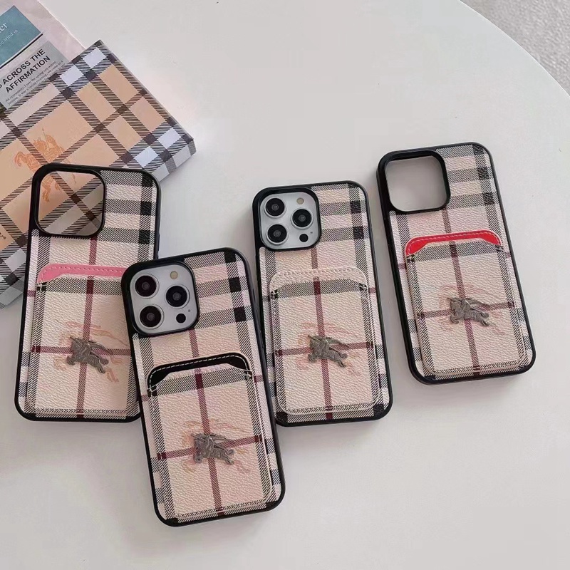 バーバリー Galaxy S23+/S23ultraケース カード収納 ブランド BURBERRY アイフォン15 pro 14 plusカバー 定番チェック柄 ギャラクシーS23plusスマホケース シンプル 高品質 IPhone 15 Pro Maxスマホカバー 落下保護 ファッション