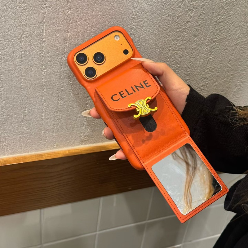 CELINE アップル 15+ 14pro 16e 17ブランドスマホカバー