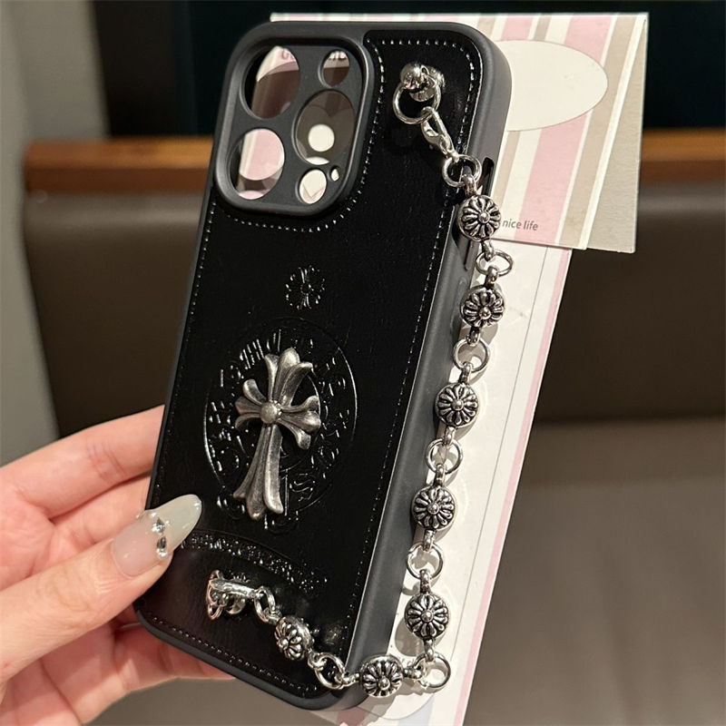 Chrome Hearts アップル 15+ 14pro 16ブランドスマホカバー