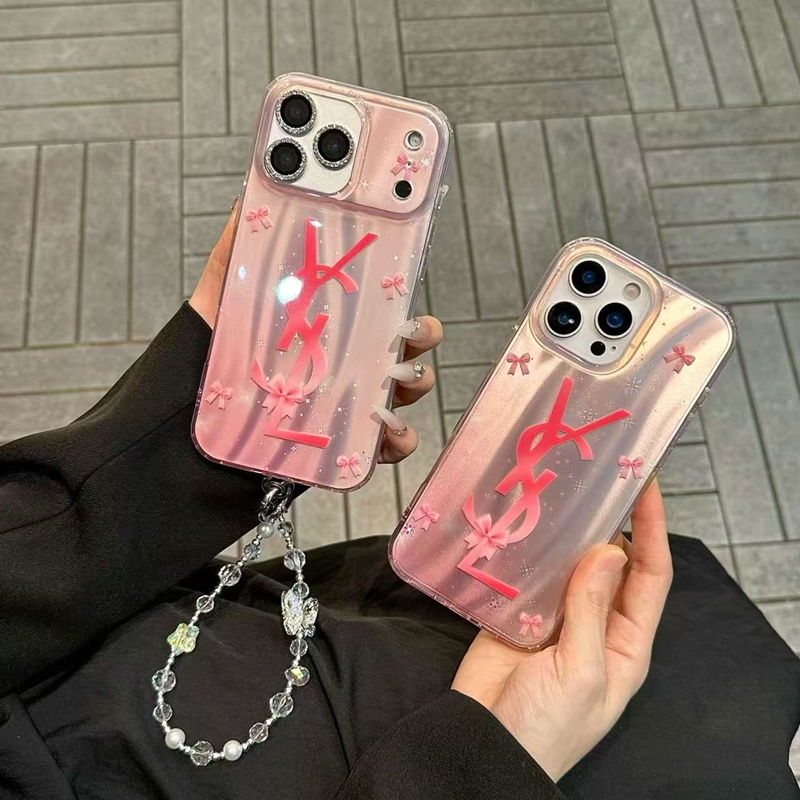 YSLアップル 15+ 14pro 16e 17ブランドスマホカバー