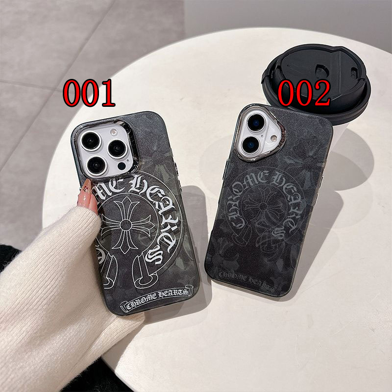 Chrome Heartsアイフォン16プロ マックス/15 17 プロカバー