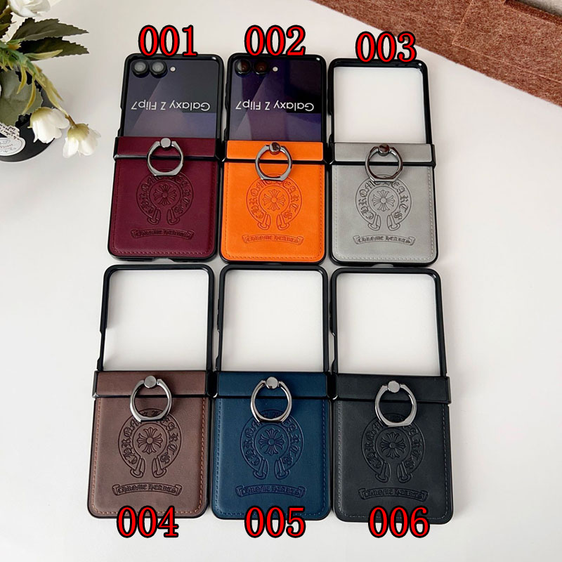 クロムハーツGalaxy Z flip 5 4 6 7 ケース 耐衝撃