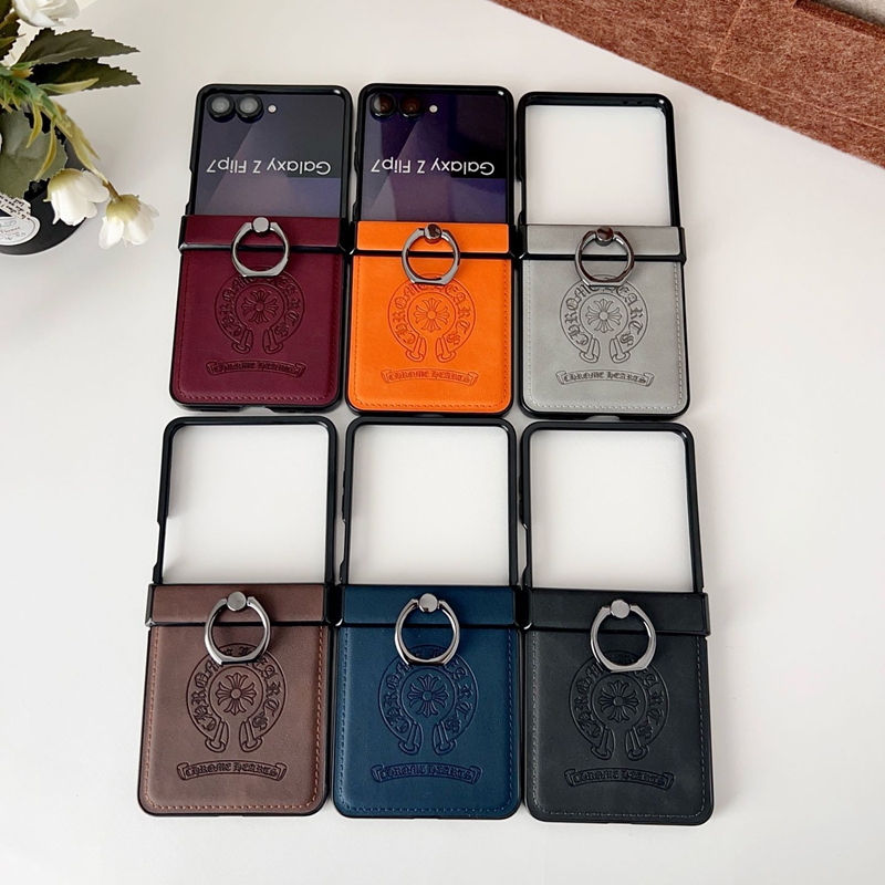 クロムハーツGalaxy z flip5 4 6 7ブランドスマホケース