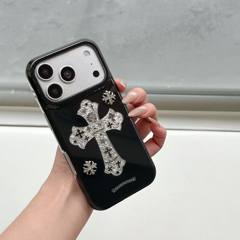 クロムハーツiPhone 18pro max 17pro 16e 15 pro maxケース