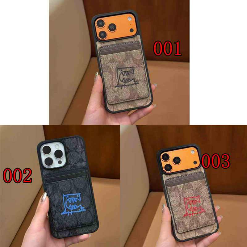 Coach アイフォン17 16 pro max 15 plus 14proケース