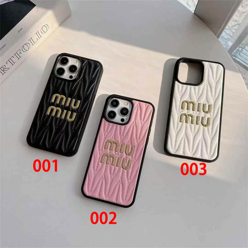MiuMiuアイフォン 16プロ マックス/15プロ/16カバー