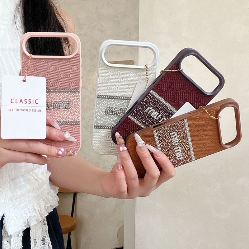 ミュウミュウ男女兼用iPhone 15 14 16 17pro maxケース