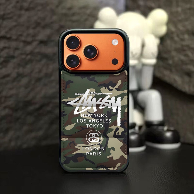 Stussyアップル 18 15+ 14pro 16e 17eブランドスマホカバー