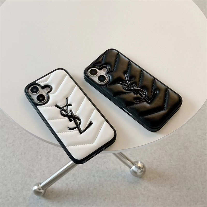YSL アップル 15+ 14pro 16ブランドスマホカバー