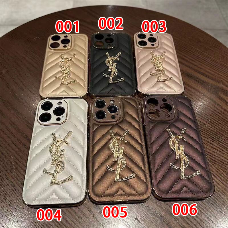 Ysl アイフォン16 pro max 15 plus 14pro 16e ブランドケース