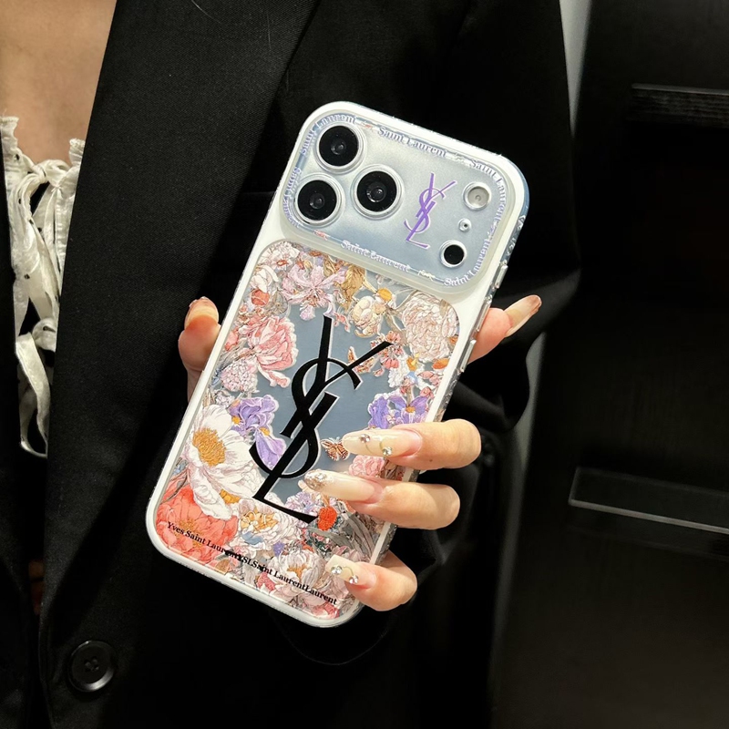 ysl アップル 18 15+ 14pro 16e 17eブランドスマホカバー