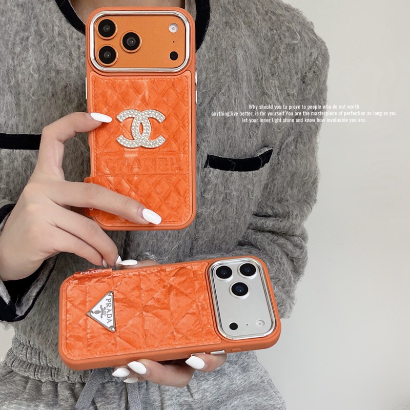 Chanel アップル 15+ 14pro 16e 17ブランドスマホカバー