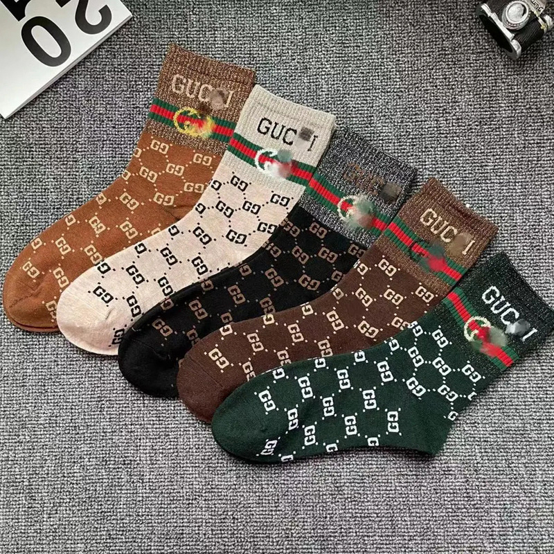 通気性よい レデイーズ暖かいレディスソックス5点セットchanel